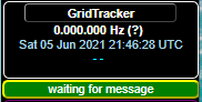"GridTracker Green Waiting for Message status